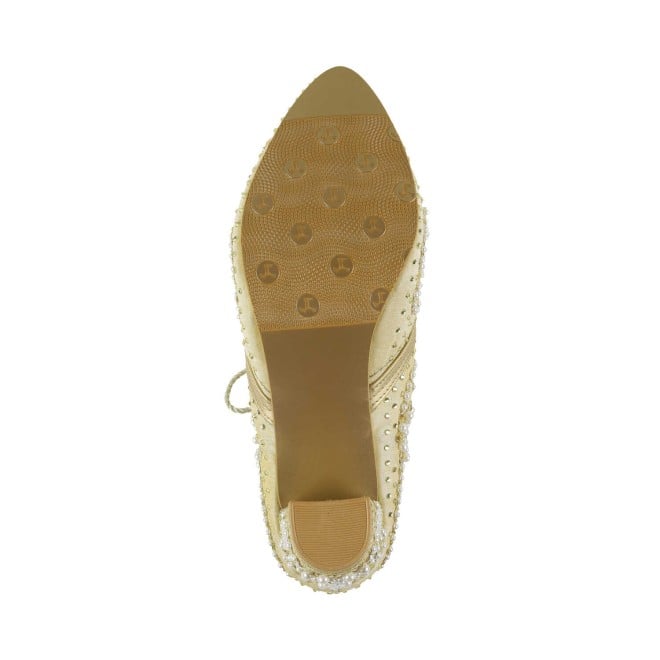 Haute Diva Women Gold Wedding Pumps (SKU: 54-169-15-37)