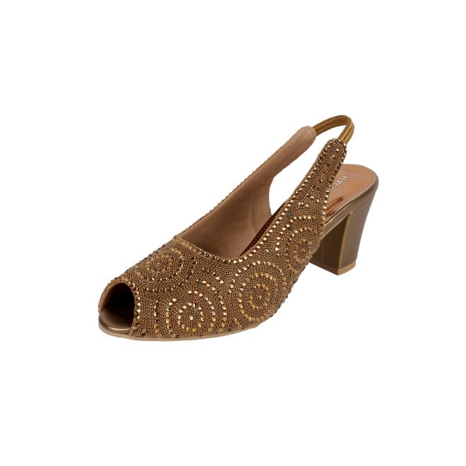 Haute Diva Women Antic-gold Wedding Sandals (SKU: 54-183-28-36)