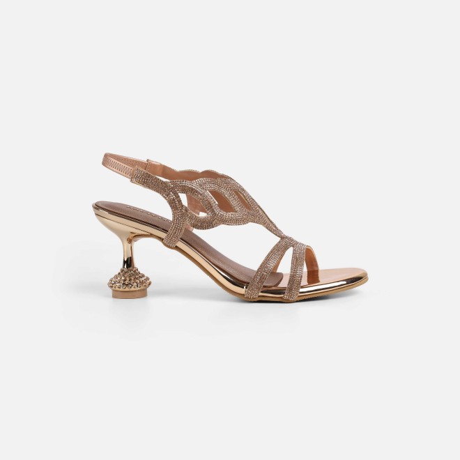 Haute Diva Women Rose-gold Wedding Sandals (SKU: 54-210-52-36)