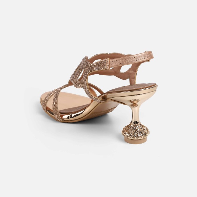 Haute Diva Women Rose-gold Wedding Sandals (SKU: 54-210-52-36)