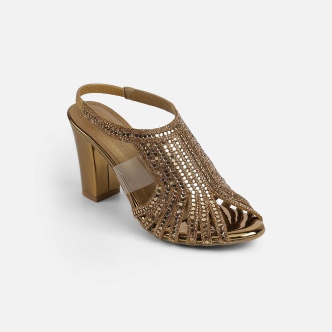 Haute Diva Women Antic-gold Wedding Sandals (SKU: 54-212-28-36)