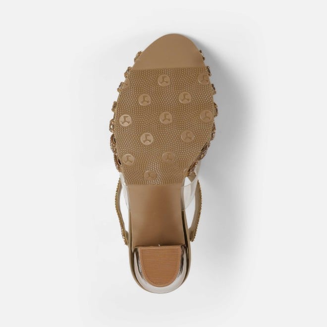 Haute Diva Women Antic-gold Wedding Sandals (SKU: 54-212-28-36)