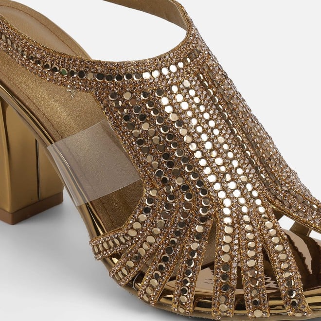 Haute Diva Women Antic-gold Wedding Sandals (SKU: 54-212-28-36)