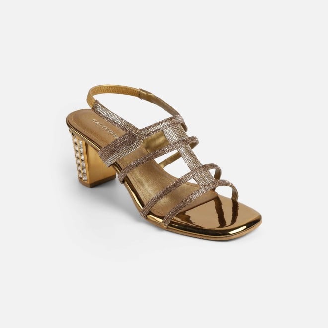 Haute Diva Women Antic-gold Wedding Sandals (SKU: 54-213-28-36)
