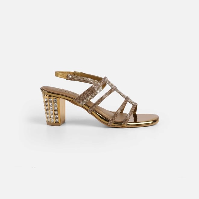 Haute Diva Women Antic-gold Wedding Sandals (SKU: 54-213-28-36)