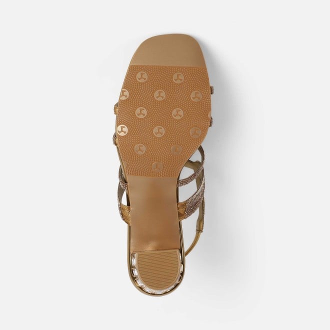 Haute Diva Women Antic-gold Wedding Sandals (SKU: 54-213-28-36)