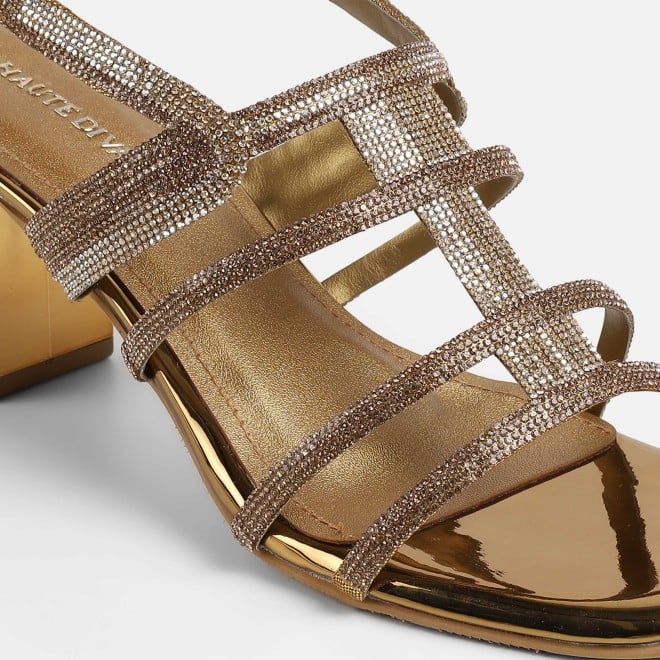 Haute Diva Women Antic-gold Wedding Sandals (SKU: 54-213-28-36)