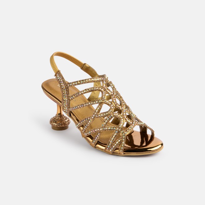 Haute Diva Women Antic-gold Wedding Sandals