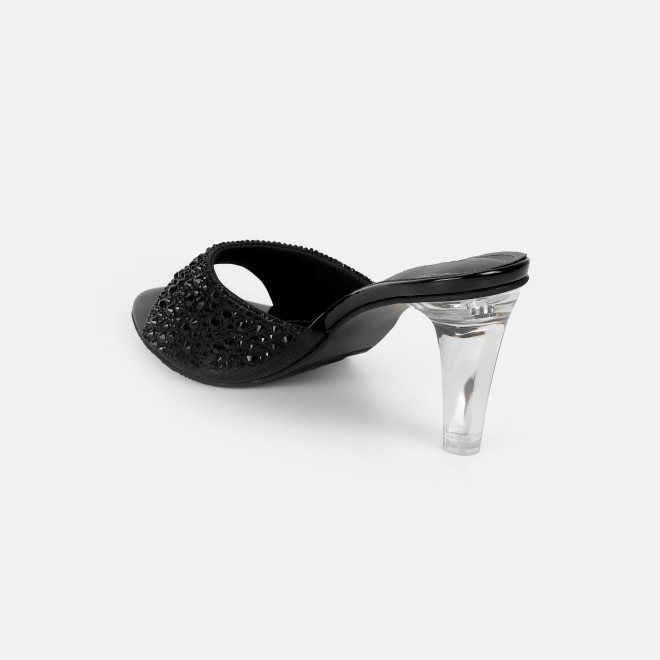 Haute Diva Women Black Party Slip Ons (SKU: 54-215-11-36)