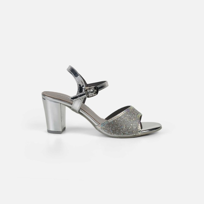 Haute Diva Women Silver Party Sandals (SKU: 54-216-27-36)
