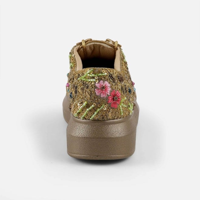 Mochi Women Antic-gold Ethnic Sneakers (SKU: 54-222-28-37)