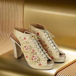 Women Gold Party Sandals