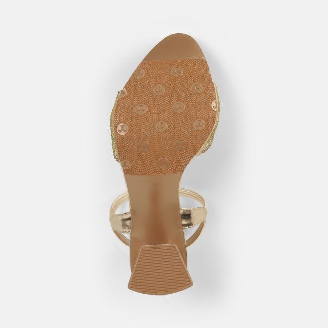 Haute Diva Women Gold Party Sandals (SKU: 54-238-15-36)