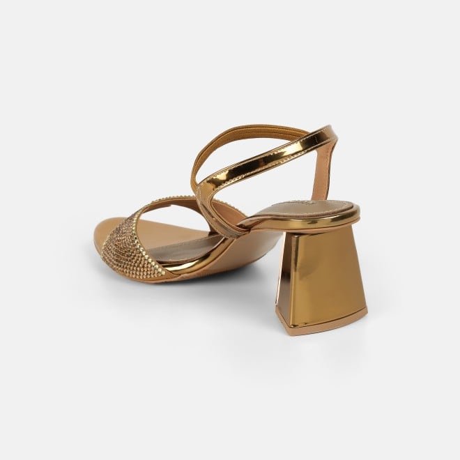 Haute Diva Women Antic-gold Party Sandals (SKU: 54-238-28-36)