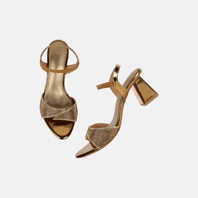Haute Diva Women Antic-gold Party Sandals (SKU: 54-238-28-36)