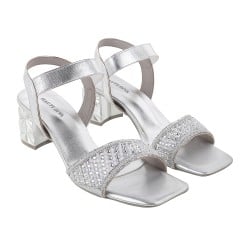 Women Silver Wedding Sandals