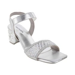 Women Silver Wedding Sandals