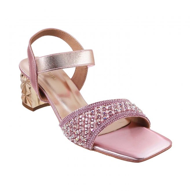 Haute Diva Women Rani-Pink Wedding Sandals