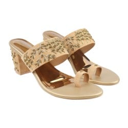 Women Antique-Gold Wedding Sandals