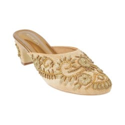Women Antique-Gold Wedding Sandals