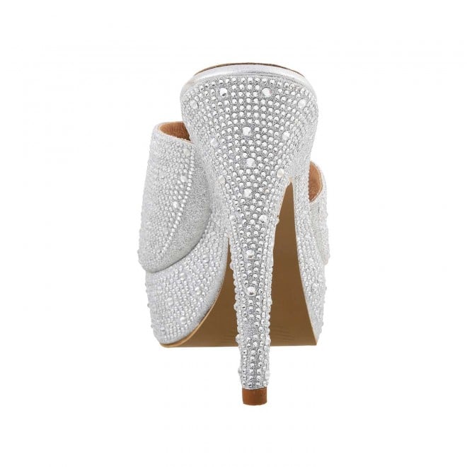 Haute Diva Women Silver Wedding Sandals (SKU: 54-88-27-36)