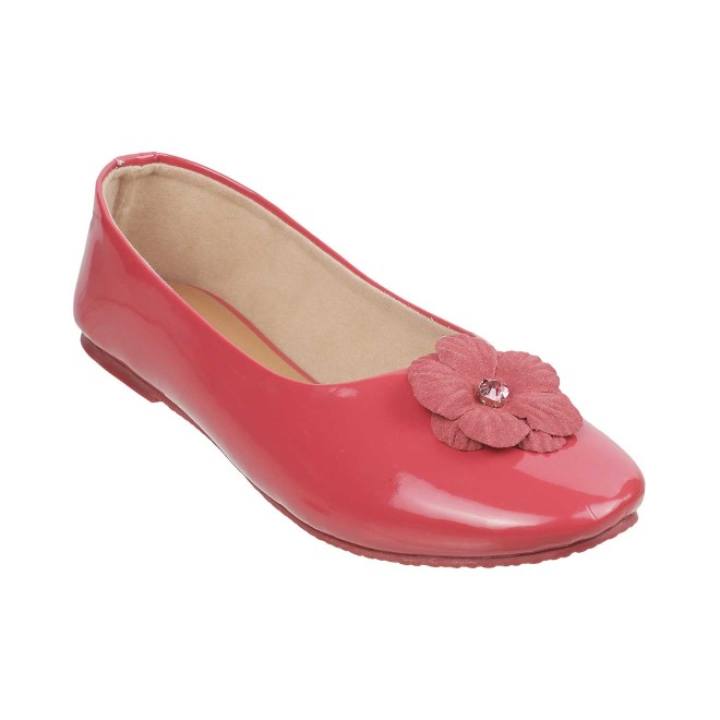 Mochi Red Casual Ballerinas for Girls