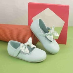 Girls Green Casual Ballerinas