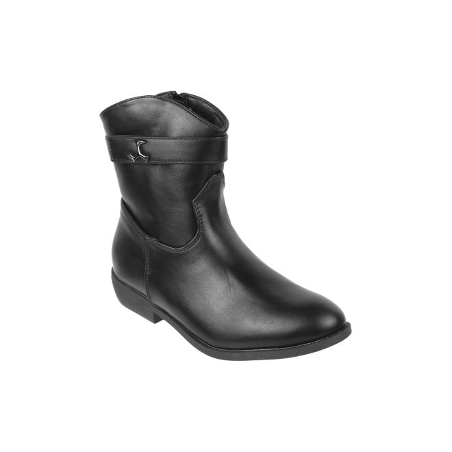 Mochi Girls Black Casual Boots (SKU: 56-90-11-30)