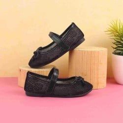 Girls Black Casual Ballerinas