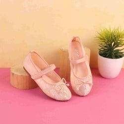 Girls Pink Casual Ballerinas