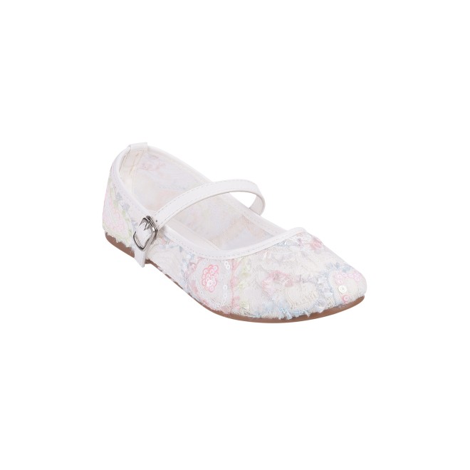Mochi Girls White Casual Ballerinas (SKU: 56-93-16-32)