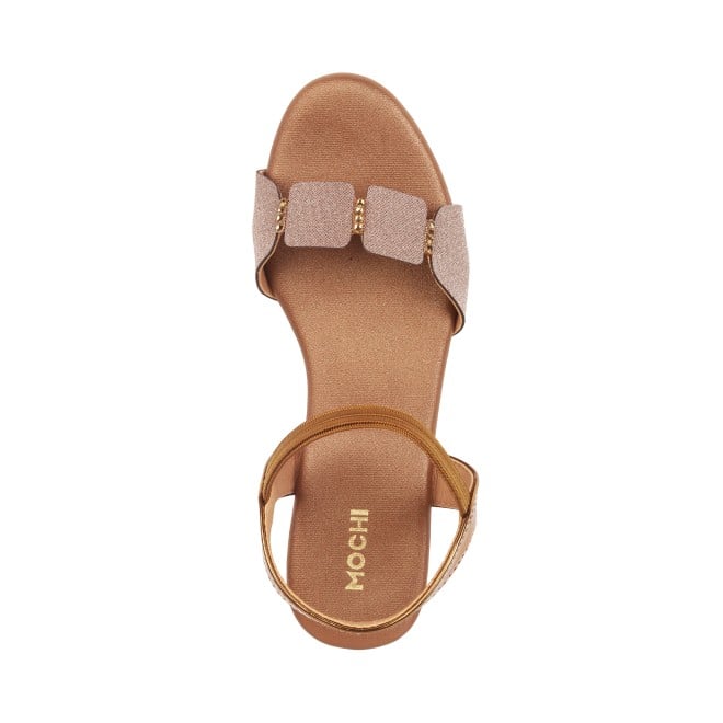 Mochi Girls Antic-gold Party Sandals (SKU: 57-112-28-31)