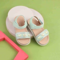 Girls Green Casual Sandals