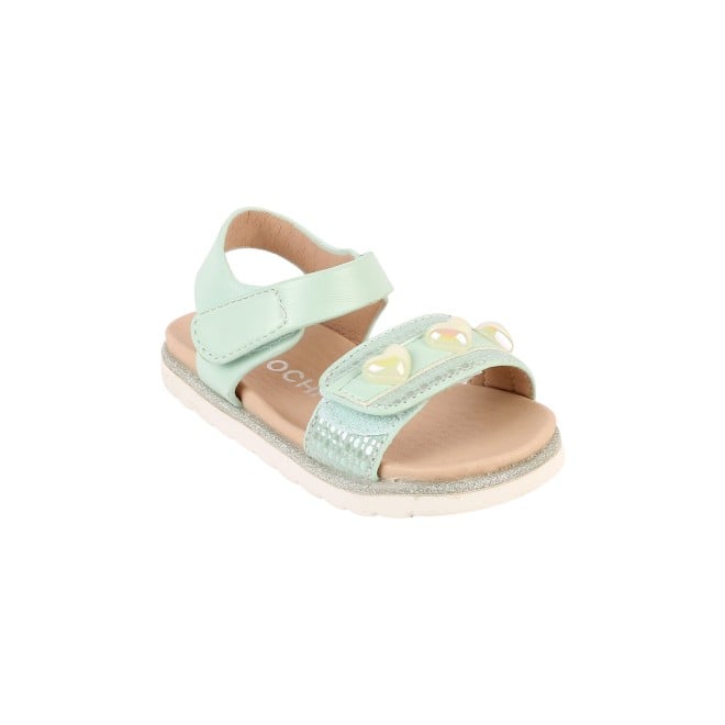 Mochi Girls Green Casual Sandals (SKU: 57-125-21-23)