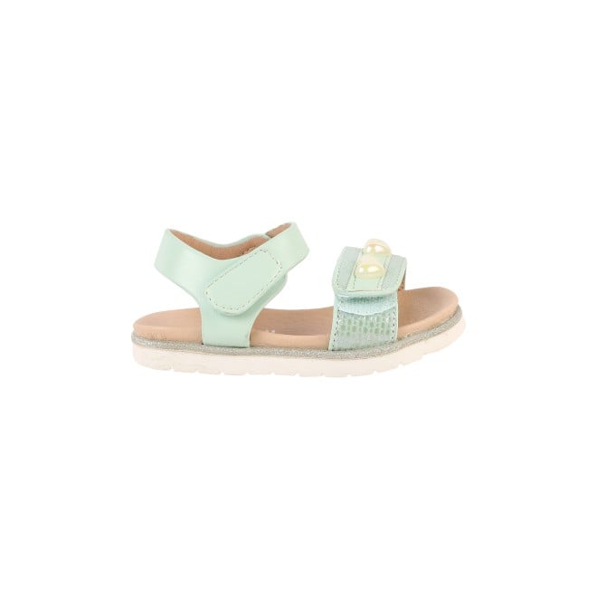 Mochi Girls Green Casual Sandals (SKU: 57-125-21-23)