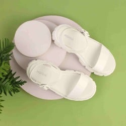 Girls White Casual Sandals