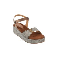 Girls Antique-Gold Casual Sandals