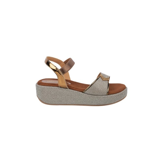 Mochi Girls Antique-Gold Casual Sandals (SKU: 57-32-28-31)