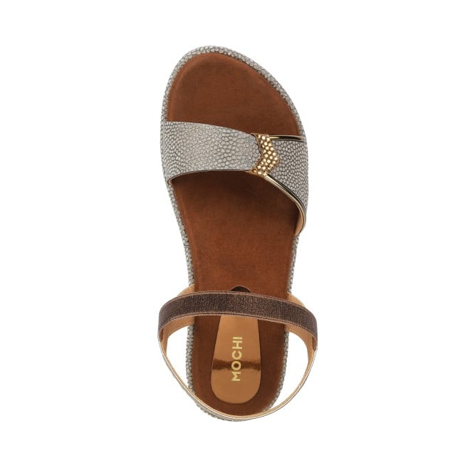 Mochi Girls Antique-Gold Casual Sandals (SKU: 57-32-28-31)