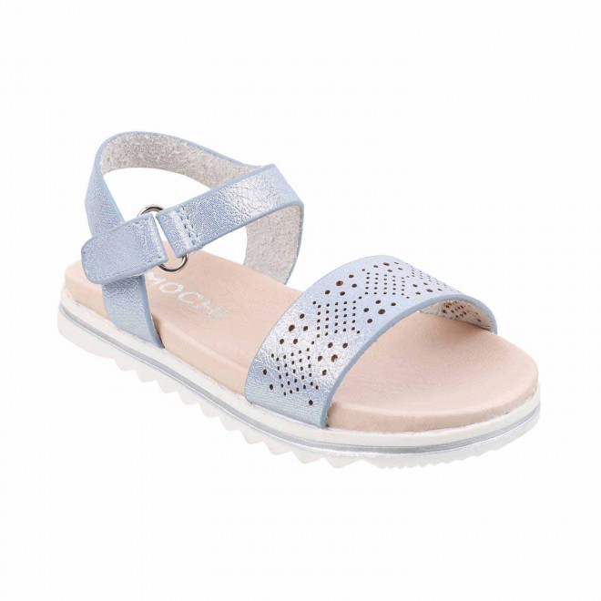 Mochi Light-Blue Casual Sandals for Girls