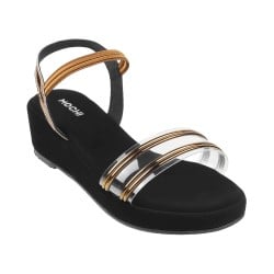 Girls Antique-Gold Casual Sandals