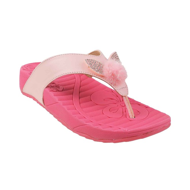 Mochi Pink Casual Slippers