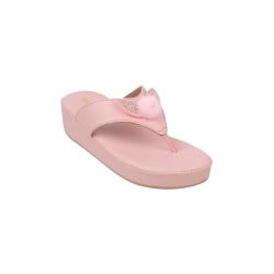 Girls Pink Casual Slippers