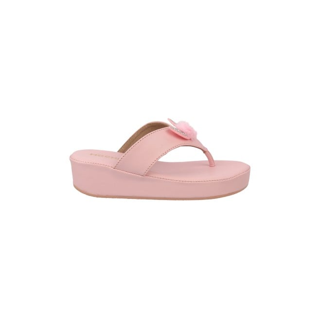 Mochi Girls Pink Casual Slippers (SKU: 57-4998-24-30)