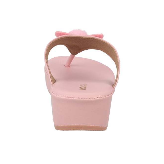 Mochi Girls Pink Casual Slippers (SKU: 57-4998-24-30)