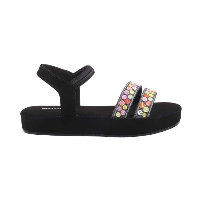 Mochi Girls Black Casual Sandals (SKU: 57-58-11-25)