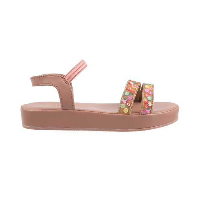 Mochi Girls Pink Casual Sandals (SKU: 57-58-24-25)