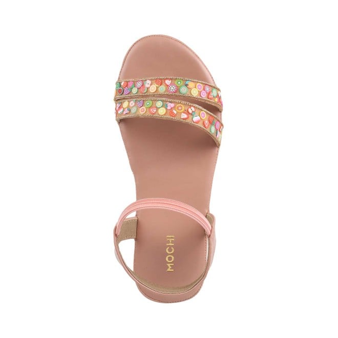 Mochi Girls Pink Casual Sandals (SKU: 57-58-24-25)