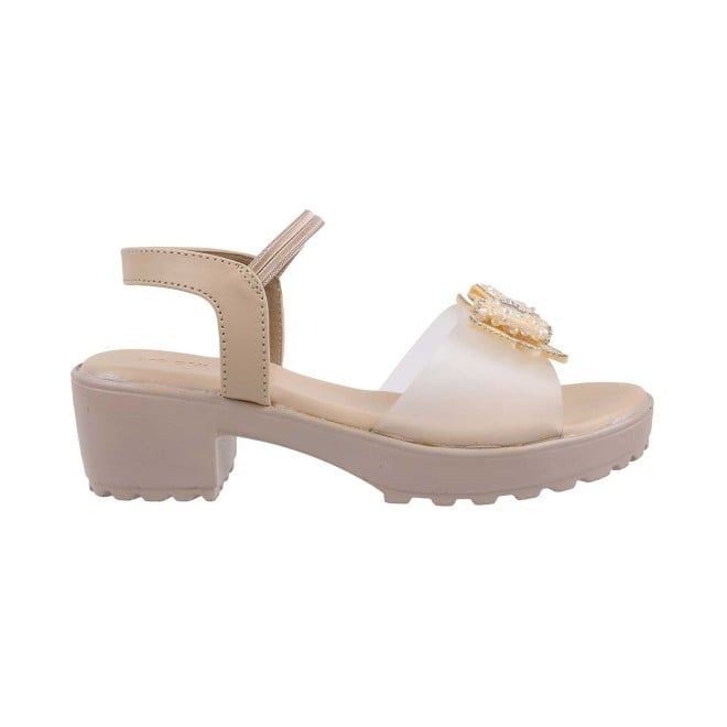 Mochi Girls Beige Casual Sandals (SKU: 57-59-20-31)