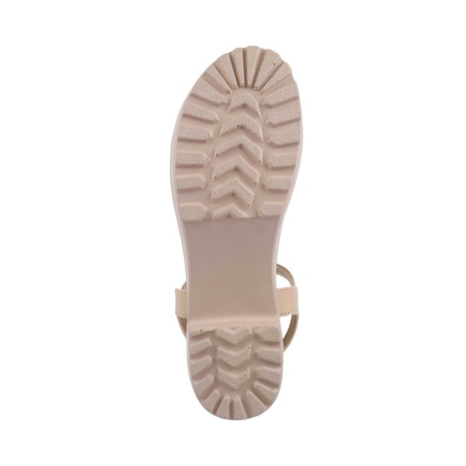 Mochi Girls Beige Casual Sandals (SKU: 57-59-20-31)